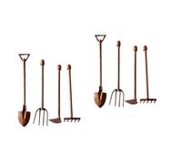 Hemobllo 8pezzi Miniature Garden Tools Set Metal Vintage Decorative Tools for and Landscapes