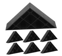 Hemobllo 8pezzi Piedini Per Mobili in Plastica Triangolari Supporti Angolari Per Tavolo Scrivania Letto Cucina Con Per Livellamento e Stabilità