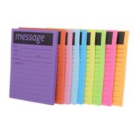 Hemobllo 9 Pezzi Blocco Note Adesivo Messaggi Neon, Scrittura Scorrevole, | Ufficio e Scuola, Presa Confortevole, senza Sbavature, Protegge la Superficie, Formato Compatto
