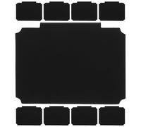 Hemobllo 9 Pezzi Etichette Lavagna Cancellabili Clip per Contenitori di Stoccaggio, Fermagli per Lavagna Nera Rimovibili per Supermercati e Organizzazione Casa