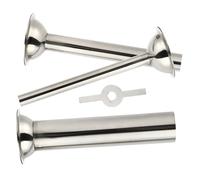 Hemobllo Accessori Insaccatrice Salsicce in Acciaio Inox 420 Set 3 Pezzi Supporto per Macchina da Cucina Domestica Imbuto per Salsicce Antiruggine Tubi Riempimento Carne 14/19/25Mm