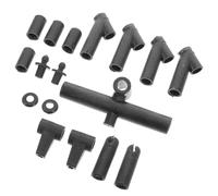 Hemobllo Accessori per Aquiloni in Plastica Resistente, Set 9 Pezzi Connettori Angolati e Dritti, Componenti per Montaggio e Riparazione di Telai, Adatti per Attività Stile Stile Casuale