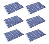 Hemobllo Accessorio Autoadesivo Blu 6 Fogli di Pannelli Fotovoltaici in Carta per Diorami e Materiali Educativi per Modellismo