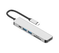 Hemobllo Adattatore Hub Usb Type c Convertitore Docking Station Supporta Tv e Display Trasmissione Veloce Ricarica Rapida Fino