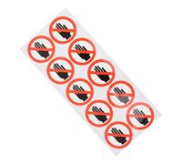 Hemobllo Adesivi Avvertenza Non Toccare Etichette in PVC Resistenti per Macchinari e Attrezzature con Colla Forte Segnaletica Sicurezza Industriale e Commerciale Adesivi Duraturi per