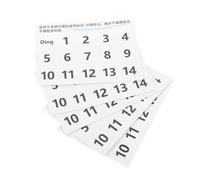 Hemobllo Adesivi Rimovibili per Tamburo Handpan Note Bianche Numerate, Set da 5 Pezzi, Accessori per Esercizi e Insegnamento per Principianti, Etichette Scala Precise per Strumenti