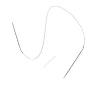 Hemobllo Ago Aghi a Calza Neghi a Maglia Kit Ferri Circolari Strumenti Per Tessitura Kit Per Intrecciare Ferri Da Maglia Acciaio Inossidabile Argento