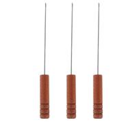 Hemobllo Ago per Esche da Pesca in Acciaio Inox 304 Set da 3 Pezzi Impugnatura Antiscivolo Utensile Compatto per Infilare Vermi Accessori per Pesca alla Carpa e Uso in Mare e Lago