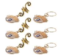 Hemobllo Anelli Intrecciati a Forma di Serpente per Chioma Ciondoli Occhio Malvagio Clip per Trecce Dreadlock Accessori Fantasy Natalizi per Donna Perline per Chioma a Clip Gioielli