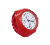 Hemobllo Anello a Forma di Orologio Cinturino Elastico in Lega e Quarzo, Elegante alla Moda, Adatto a Compleanni e Natale, Design Unico per Amici