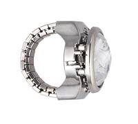 Hemobllo Anello Da Dito Forma Di Orologio Quadrante Al Quarzo Design Elegante Unisex Piccolo e Moderno Per Indossare o Collezionare