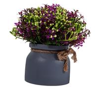 Hemobllo Artificiale in Vaso Fiore Artificiale in Vaso Finto Piccolo Bonsai Realistico Decorazione Floreale Finta Pianta Simulata Bonsai Finto
