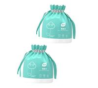 Hemobllo Asciugamani Monouso Per Viso e Salviette Struccanti, Confezione Da 2 Pezzi Da 40 Pezzi, Cotone Morbido Ecologico Per Pulizia e Rimozione Trucco, Adatti Per Uso Dry Wet Quotidiano