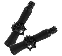 Hemobllo Asta di prolunga con punta a cerniera, giunto snodabile per scope 2 pezzi, adattatore angolare 18 mm, rotazione a 360°, per brooms e uso domestico
