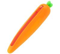 Hemobllo Astuccio per Studenti Carota in Silicone Arancia, Accessori Scuola | Astuccio Scuola Media Ragazza, Astuccio One Piece Scomparti, Astuccio per Penna in Silicone, Portatile