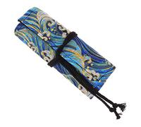 Hemobllo Astuccio Portapenne Arrotolabile Cotone e Lino Stile Giapponese Organizer Portapastelli Custodia Protettiva per Scuola e Viaggio