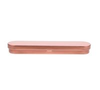 Hemobllo Astuccio Portapenne in Latta Rettangolare Coperchio a Ribalta, Organizer da Scrivania Multifunzionale Rosa Oro, Ampio Astuccio Rigido per Scuola e Ufficio