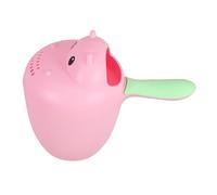Hemobllo Bagnetto Ippopotamo Cucchiaio Doccia Bagnetto Secchio Risciacquo Shower Ergonomico Design Animato Rosa per Uso e