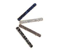 Hemobllo Barrette Chioma Cristalli Eleganti 4Pezzi Fermagli per Chioma Donna e Ragazze, Stile Creativo per Uscite e Regali