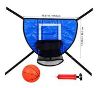 Hemobllo Basket per PVC Robusto con Palloni e Pompa Accessori Completi per Giochi Ragazzo Rete Facile da Montare per Indoor Ed Esterno