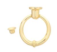 Hemobllo Battente Porta in Lega di Zinco Anello Classico per Sicurezza Ingresso Design Essenziale Resistente per Porte Esterne Residenziali e Commerciali