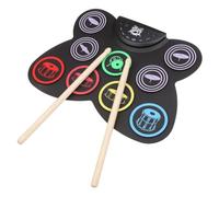 Hemobllo Batteria Elettronica Arrotolabile in Silicone Per Bambini e Adulti, Set Portatile Per Esercitarsi Strumento a Percussione Giocattolo Sicuro e Collegabile Amplificatore