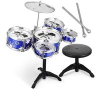 Hemobllo Batteria Jazz Per Tamburello Strumento Musicale Educativo Per Con Seggiolino Set Per Sviluppare Musicale e Creatività