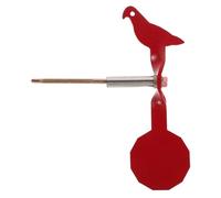 Hemobllo Bersaglio per Tiro a Forma di Piccolo Volatile Rosso in Ferro con Rivestimento Protettivo e Reset Automatico per Poligono di Tiro All'aperto