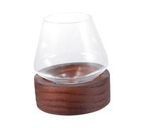 Hemobllo Bicchieri Whisky Tumbler Rotanti con Base Geometrico e Resistente e Freddo per Bar Ristorante e Casa