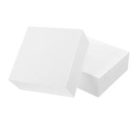 Hemobllo Blocchi di Schiuma Bianca 2 Pezzi, Cubi Quadrati 10x10x4 Cm, Superficie Liscia per Progetti Creativi e Scolastici, Schiuma Versatile per Artigianato e Sculture