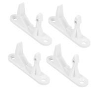 Hemobllo Blocchi per Porta Lavatrice in Plastica Bianca Superficie Liscia, Facile Installazione, Set da 4 Pezzi per Ricambi Elettrodomestici Domestici