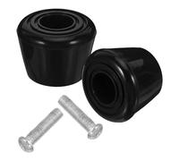 Hemobllo Blocchi per Punta dei Pattini a Rotelle in Plastica Resistente Set da 2 Viti Accessori di Ricambio Funzione di Blocco Frenante e Assorbimento Urti per Pattinaggio all’Aperto e