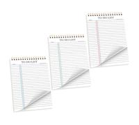 Hemobllo Blocco Note per le Cose da fare da Scrivania 3 Pezzi Agenda Giornaliera Non Datata Portatile con Layout Settimanale Vuoto Quaderno per L’Agenda e Pianificazione di Checklist per