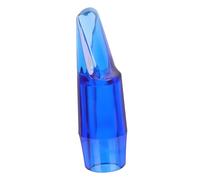 Hemobllo Bocchino Sassofono Contralto Professionale in Cristallo Trasparente Blu Scuro Ricambio Resistente per Sax Facile da Installare e Migliora Intonazione Adatto Musicisti Principianti