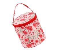 Hemobllo Borsa Lavoro Maglia Compatta Rosso con Stampa Dente di Leone Organizer per Ferri da Maglia e Strumenti da Cucito Custodia Protettiva e Portatile per Accessori Uncinetto e