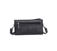 Hemobllo Borsa Tracolla Piccola Donna Nera in Pu Elegante a Forma di Busta, Può essere Usata come Clutch o Borsa a Spalla, per Serate e Occasioni Speciali