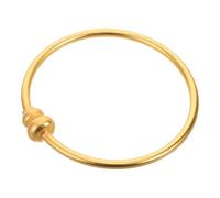 Hemobllo Bracciale a Forma di Zucca in Rame Dorato, Design Cinese Contemporaneo, Comodo da Indossare, Emblema di Fortuna per Donna