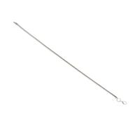 Hemobllo Bracciale Serpente Donna in Argento Placcato Catena Liscia Spina in Rame Gioiello Leggero Elegante per Regalo Compleanno Festa Ufficio