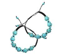 Hemobllo Braccialetto Tartaruga Turchese Da Donna, Set Da 2 Pezzi Di Gioielli Creativi Ciondolo Tartaruga, Bracciali Eleganti Artigianali Per Regalo e Uso Quotidiano