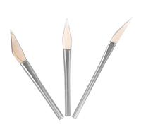 Hemobllo Brunitoio per Lucidatura in Agata Naturale Manico Set 3 Pezzi di Strumenti per Levigare e Lucidare Gioielli per Finitura a Specchio e Lavorazione Artigianale