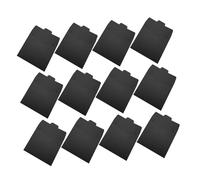 Hemobllo Buste CD Minimaliste Rigide 50 Pz per Biglietti, Dvd, Ricevute Nero, Anti Strappo, Leggero e Pratico