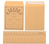 Hemobllo Buste per Semi per Conservazione Facile dei Semi Richiudibili in Carta Kraft 50 Pezzi Perfette per Giardinieri e Stagioni di Semina