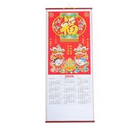 Hemobllo Calendario Cinese Del Capodanno 2026: Tradizionale Decorazione Murale con Lo Zodiaco Del Cavallo - Decorazione da Appendere Portafortuna Feng Shui per L'ufficio in Casa