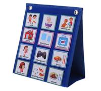 Hemobllo Calendario Illustrativo per Tabella Routine Giornaliera e Compiti Programmabile per Autonomia e Organizzazione Quotidiana Lavagna Didattica per Casa e Scuola