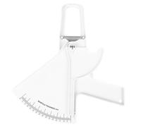Hemobllo Calibro Grasso Corporeo, Body Fat Caliper in Plastica e Metallo, Bianco, per Misurare Grasso Corporeo e Monitorare la Condizione Fisica, per Uomini e Donne