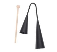 Hemobllo Campana Latina Tradizionale Due Toni Strumento Percussione Samba Campana Agogo Con Bastoncino Di Legno Inclusa