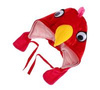 Hemobllo Cappello Da Pulcino Cappello Di Tacchino Costume Da Fascia Da Pollo Cappelli Pazzi Cappello Da Costume Da Pollo Accessori Per Costumi Da Pollo Rosso Poliestere