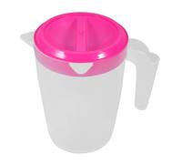 Hemobllo Caraffa Riutilizzabile in Abs da 1l Coperchio Antigoccia per Tè Freddo e Succhi, Portatile per Cena e Feste Stili multipli