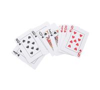 Hemobllo Carte da Gioco Braille Grandi con Etichette Tattili Assistivo per Ipovedenti e Ciechi per Giochi Feste e Supporto per Anziani