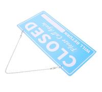 Hemobllo Cartello Aperto Chiuso in Pvc, Targa Orari Negozio da Appendere, Design Trasparente e Lineare, Spesso, per Porta D’ingresso e Attività Commerciali
